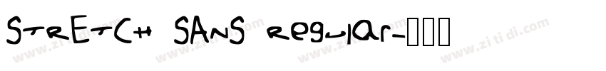 STRETCH SANS Regular字体转换